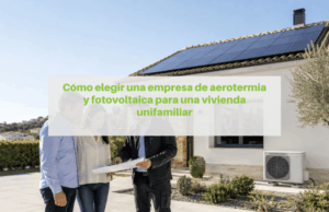 Empresa de aerotermia y fotovoltaica