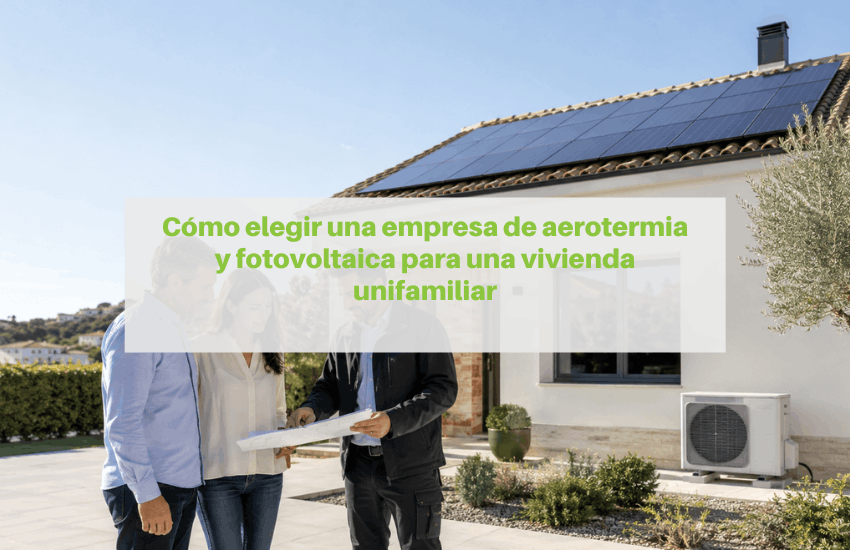 Empresa de aerotermia y fotovoltaica
